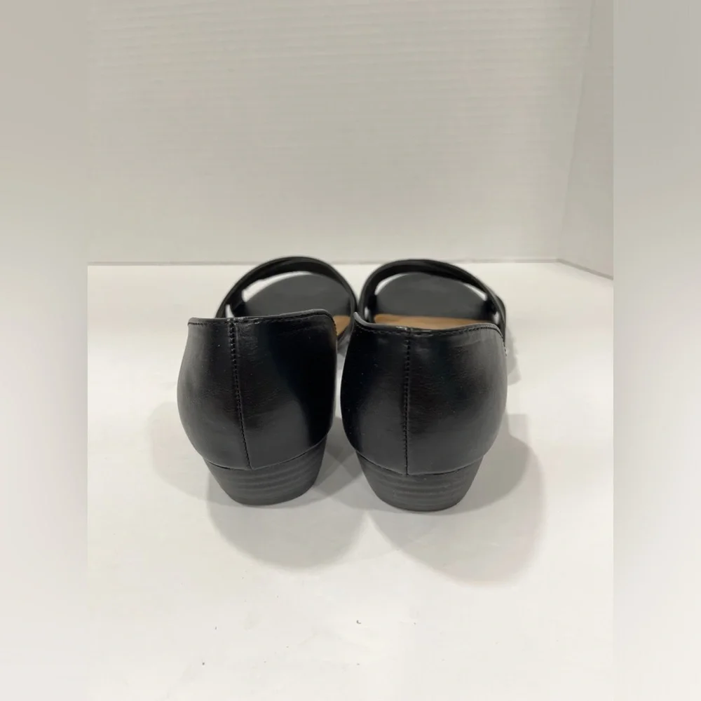 a.n.a Womens Patton Wedge Sandals. Size: 7.5 Color:‎ Black